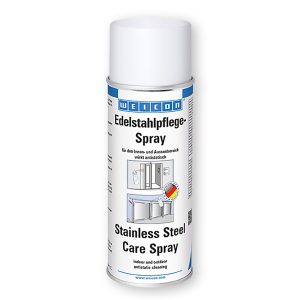 Weicon Stainless Steel Care Spray Used to Protect and Elevator Control Panel.