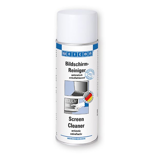 Weicon Screen Cleaner Spray being Used